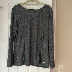 Marika Size XL Long Sleeve Gray Workout Shirt